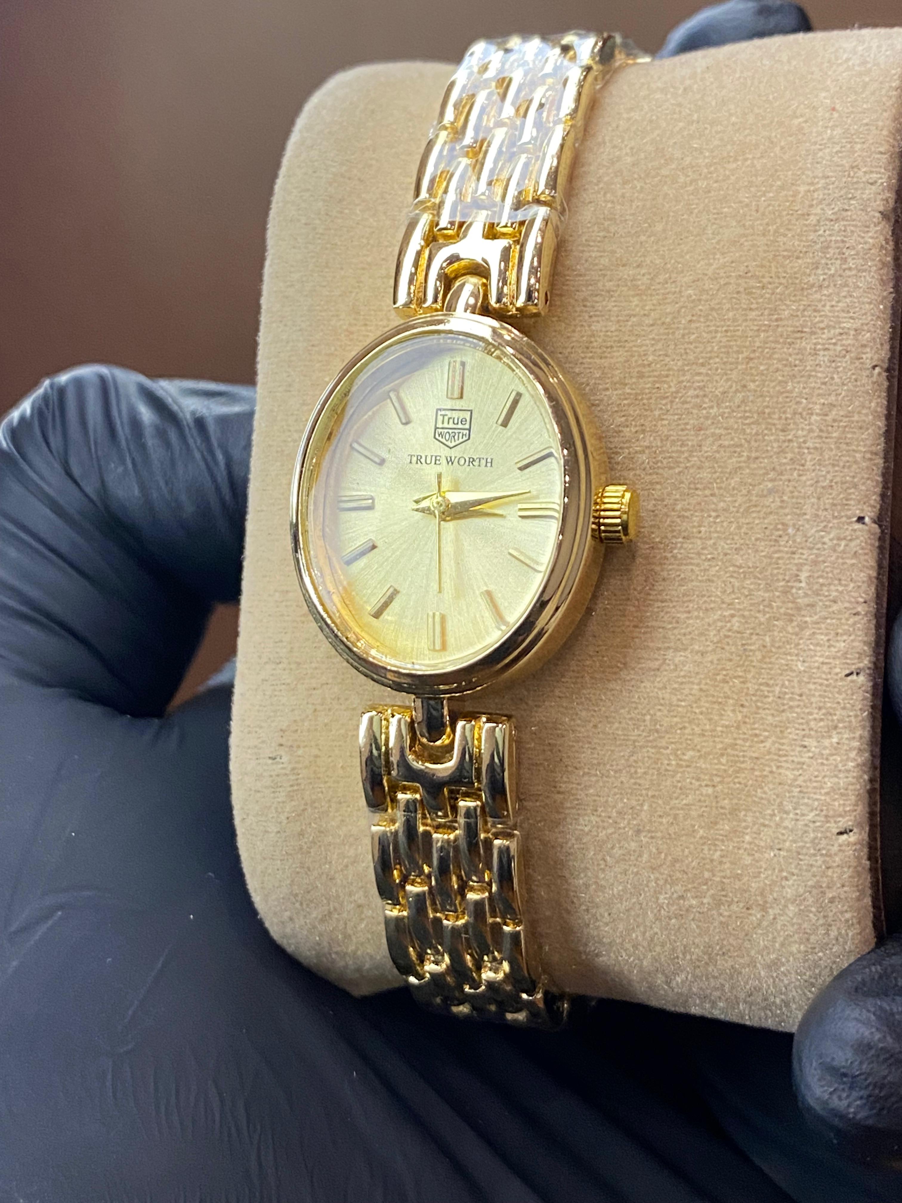 TRUE WORTH OVAL SHAPE  LADIES WATCH